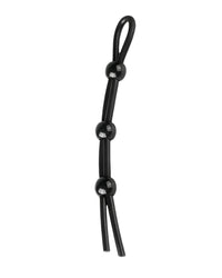 Adjustable Cock and Ball Ring with 3 Beads by Scandals