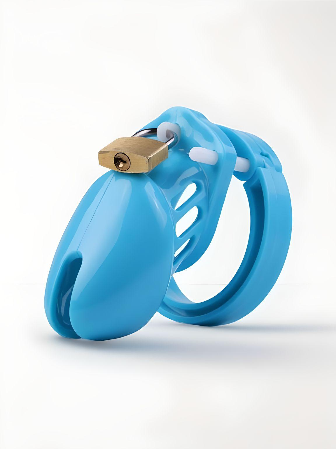 The Scandals Clear Black Pink and Blue Cock Cage