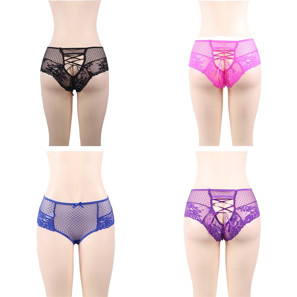 Scandals Strappy Lace High Waisted Panties (Single & Multipack)