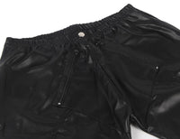 Scandals Men's Open Crotch Black Wet Look Trousers Bondage & Fetishwear - Wet-Look Scandals Lingerie