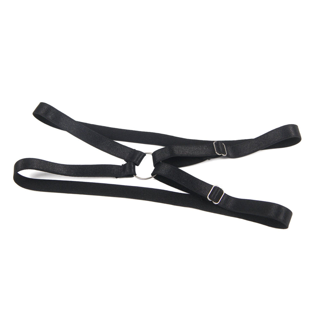 Scandals Two Piece Underwired Mesh Set With Corseted Back & Leg Straps Lingerie Sets Scandals Lingerie