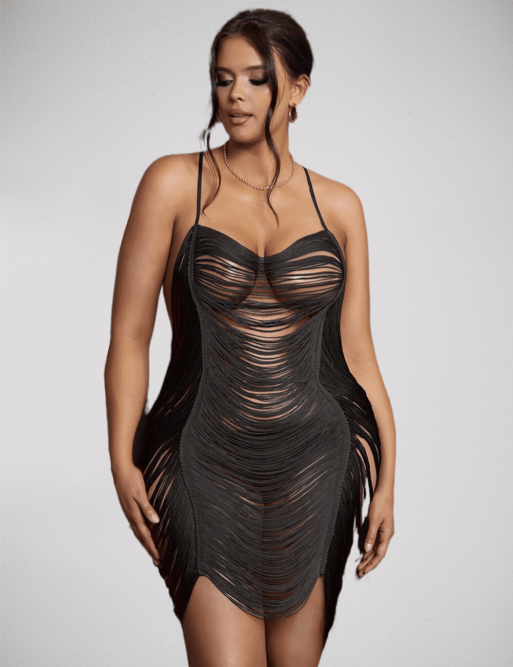 Scandals Tassel Dress - Elegant Cocktail Dress with Tassels Dresses Scandals Lingerie