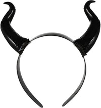 Halloween Headband Ox Horn Shape Headdress Gothic Hair Accessories for Party
