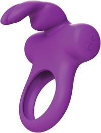 Elegant design of the Vedo Frisky Bunny Vibrating Ring featuring a silky smooth texture, perfect for a sensational touch.