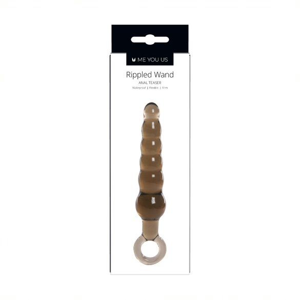 Rippled Wand Anal Teaser - Graduated 6 Tiers, PVC Material (5.5")