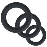Thick Stretchy Silicone Cock Ring Set 3pc Loving Joy