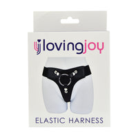 Loving Joy Harness - Elastic Strap-On Harness Fits UK Sizes 10-16 with Sturdy O-Ring and Padded Front