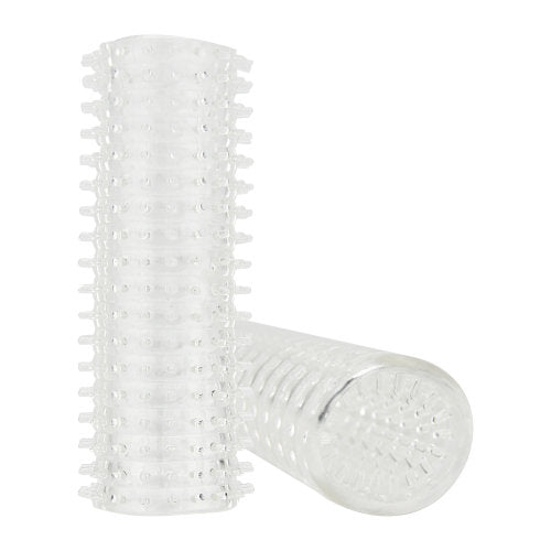a white plastic object with a hole in the middle of it