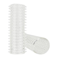 a white plastic object with a hole in the middle of it