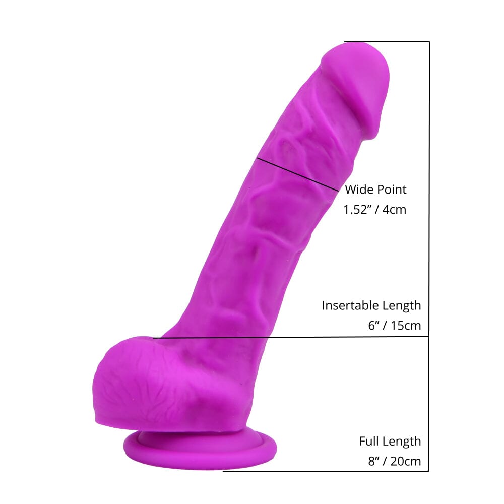 Dildo with Suction Cup and Balls