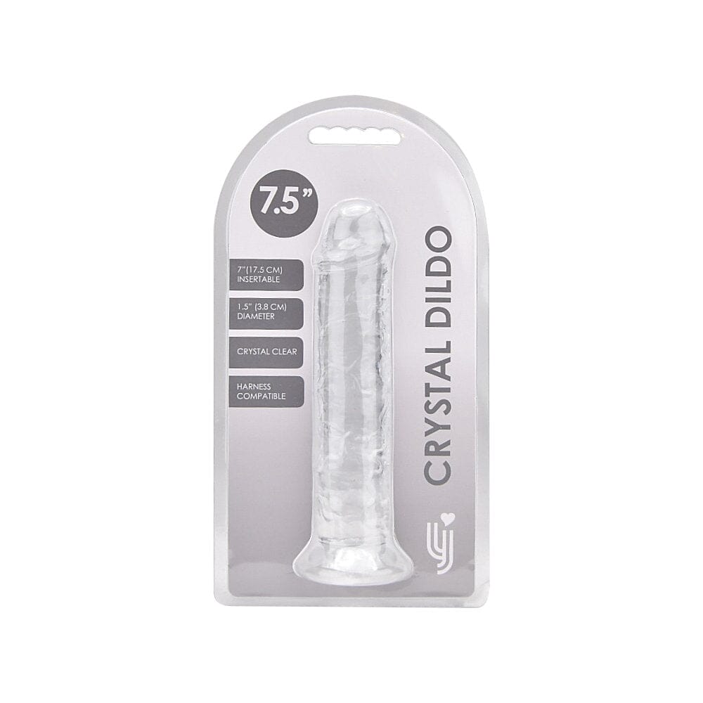 7.5 Inch Suction Cup Dildo Clear Dildos & Dongs Loving Joy