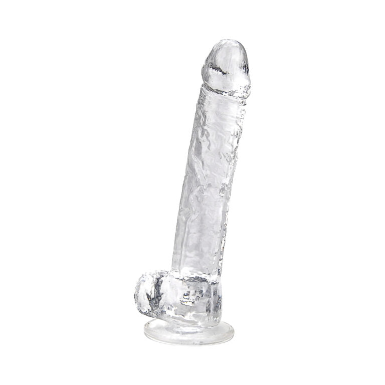 Loving Joy elegant packaging of the Crystal Clear Realistic Jelly Dong, showcasing the perfect blend of realism and luxury with a clear jelly dong.
