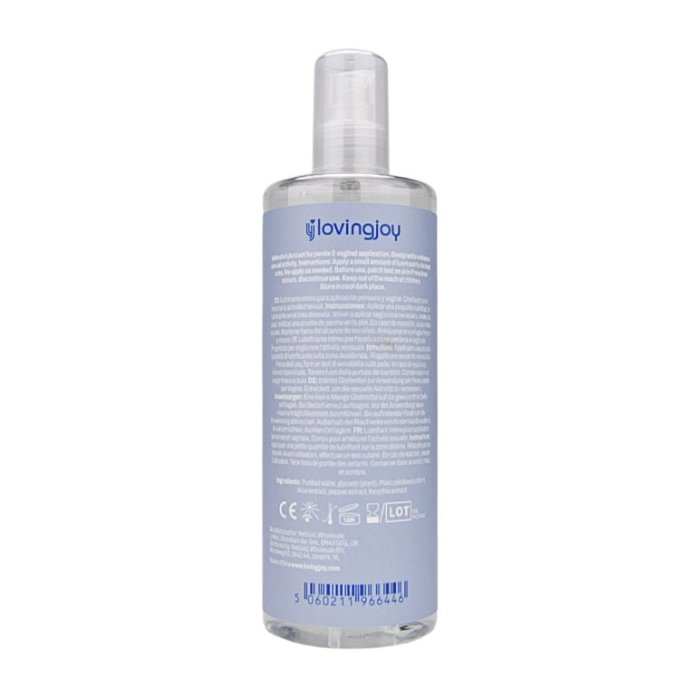 Loving Joy Slide Water-Based Lubricant - The perfect blend of hydration and smoothness, this pH neutral lubricant is safe for toys and condoms.