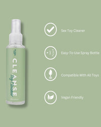 Loving Joy Cleanse Antimicrobial Sex Toy Cleaner 100ml - Gentle, Safe & Soothing Formula