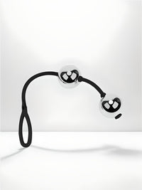 a black and white photo of a pair of scissors