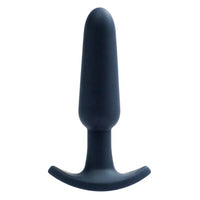 Close-up of the VēDO Bump Rechargeable Anal Vibe revealing its powerful motor and intuitive one-button control for ultimate pleasure.