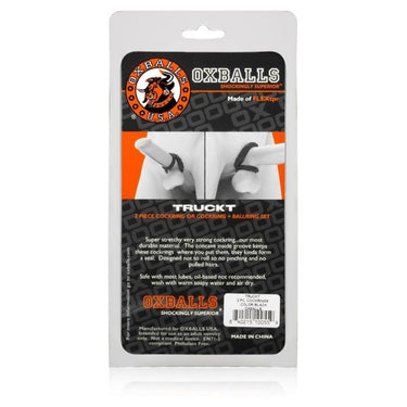 Oxballs Clear Cock Rings - Ultra Stretchy Textured Design for Enhanced Pleasure - Set of 2