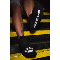 Prowler RED Ankle Sock Daddy showcasing brand's iconic paw print and text logo, premium cotton blend ankle socks for comfort and style.