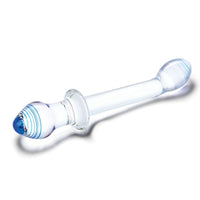 Dual Ended Glass Dildo - 9.5 Inch Curved Design for G-Spot & Anal Pleasure