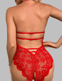 Scandals Christmas Crotchless One-piece Teddy Bodies & Teddies Scandals Lingerie