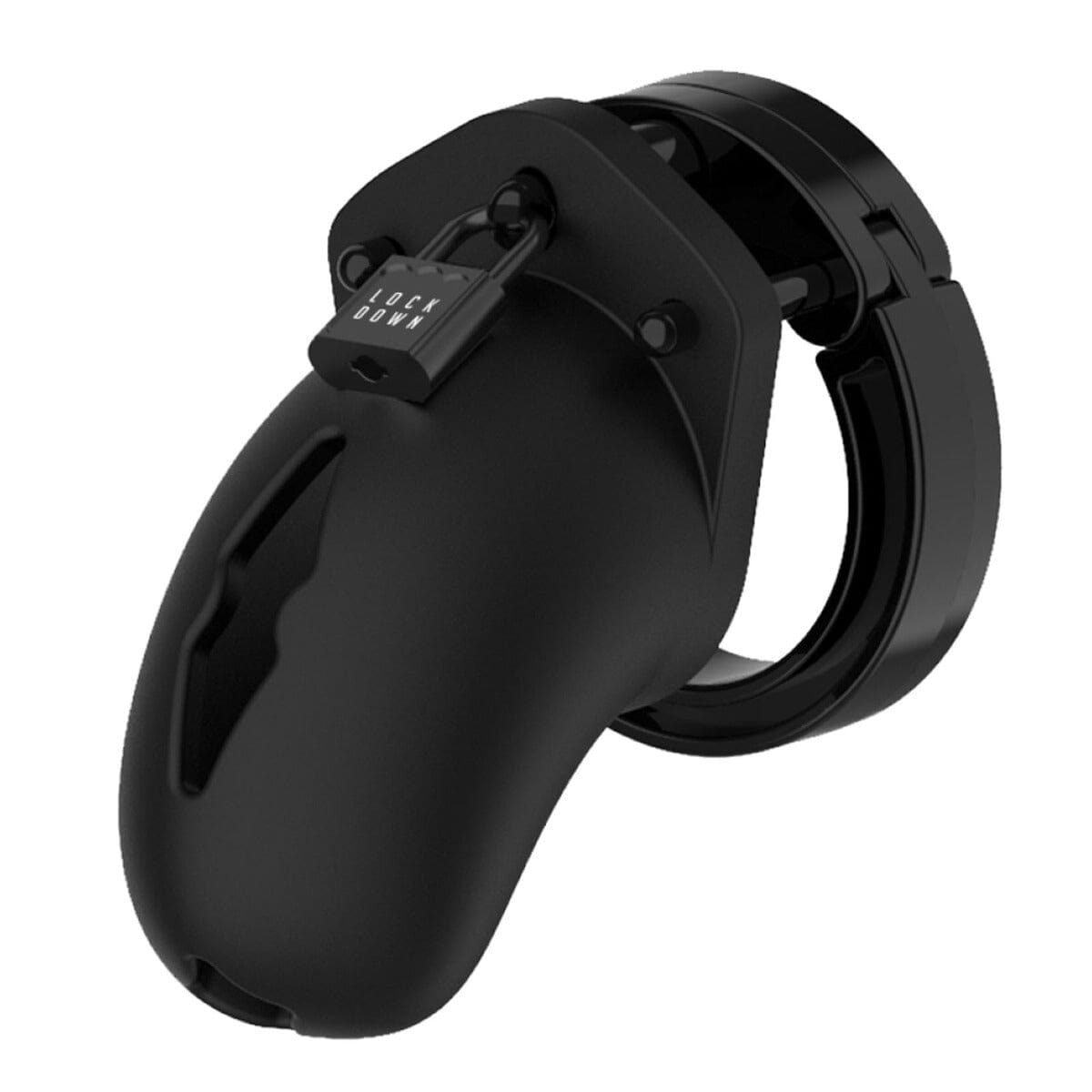 Lockdown Black Chastity Cage Small and Medium