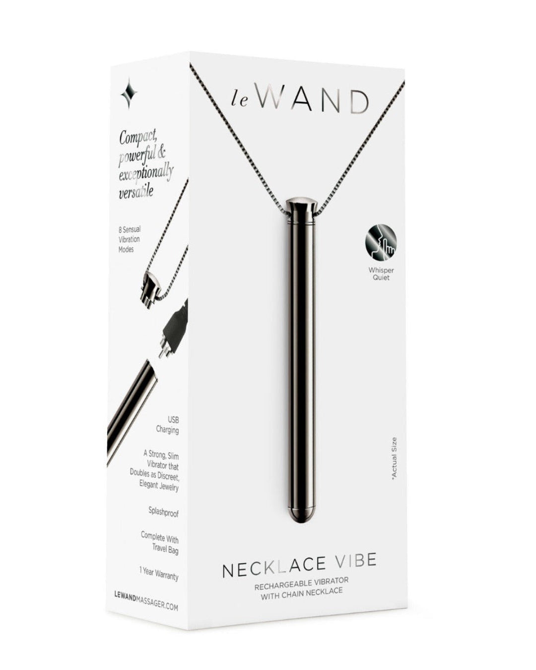 a box with a necklace inside of it