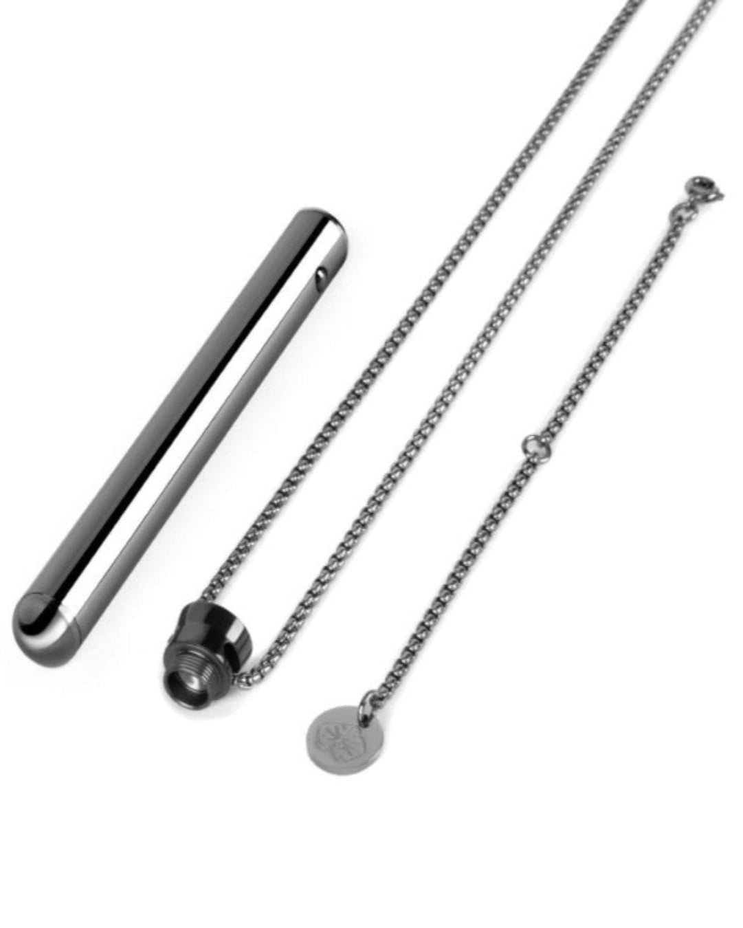 a pair of ear buds and a chain