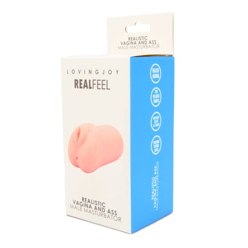 Versatile Loving Joy Realistic Vagina and Ass Male Masturbator featuring insertable bullet vibrator capability - a luxurious vagina and ass stroker for maximum stimulation.