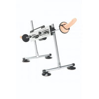 Front view of the adjustable sex machine, designed for intimate adventures, showcasing its modern and sophisticated aesthetic.