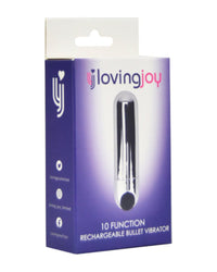 Loving Joy 10 Function Waterproof Rechargeable Bullet Vibrator – Discreet Pleasure Powerhouse