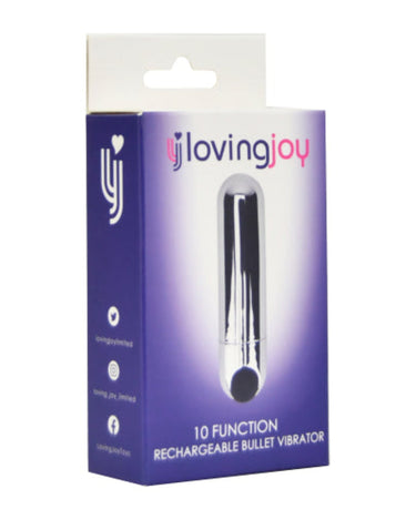 Loving Joy 10 Function Waterproof Rechargeable Bullet Vibrator – Discreet Pleasure Powerhouse