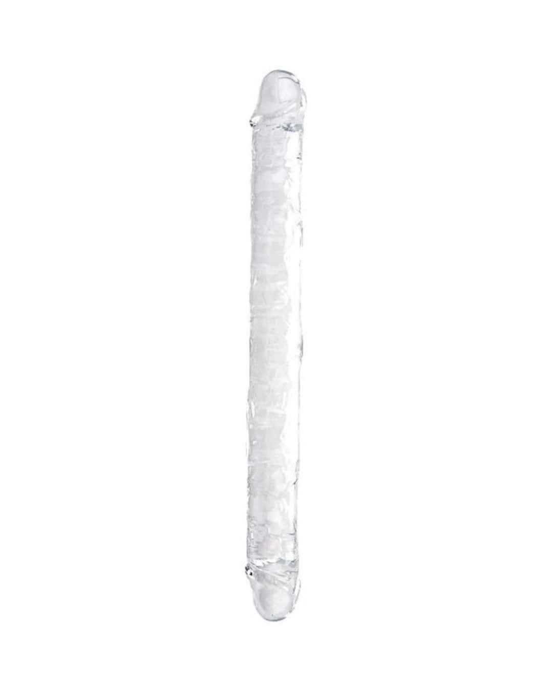 Loving Joy 18 Inch Double Ended Dildo - Clear, Flexible Design for Maximum Pleasure and Exploration