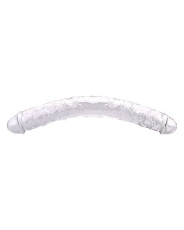 Loving Joy 18 Inch Double Ended Dildo - Clear, Flexible Design for Maximum Pleasure and Exploration