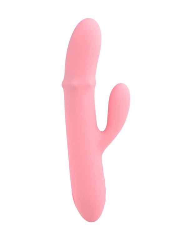 a pink toy shaped like a cactus on a white background