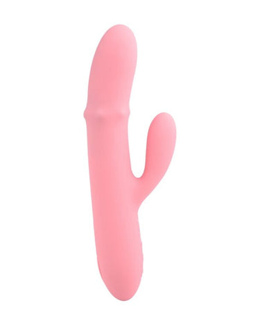 a pink toy shaped like a cactus on a white background