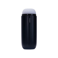 a close up of a black and white object on a white background