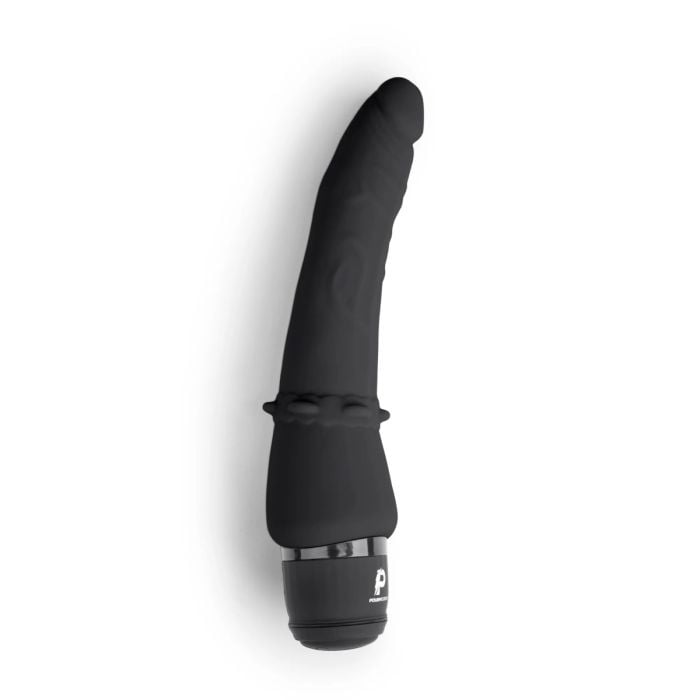 Elegant Powercocks 7" Slim Anal Realistic Vibrator, the ultimate realistic anal vibrating dildo with seamless flexible shaft and realistic veining.
