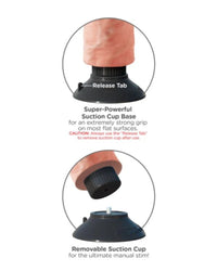 King Cock 9Inch Vibrating Cock - Light