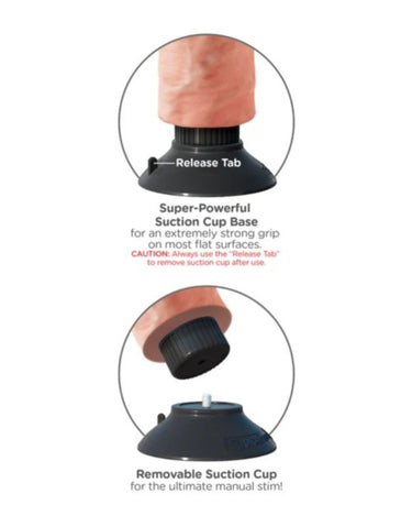 King Cock 9Inch Vibrating Cock - Light