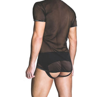 Prowler RED Mesh Shirt Bondage & Fetishwear - Men Prowler RED (ABS PRO)