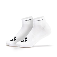 Stylish white Prowler RED ankle socks showcasing the brand's logo and paw print, designed for comfort and everyday wear.