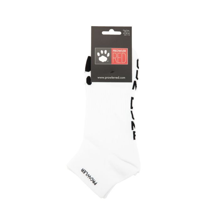 Prowler RED Ankle Sock Cum Dump displayed on a stylish packaging, highlighting its trendy and cheeky design.