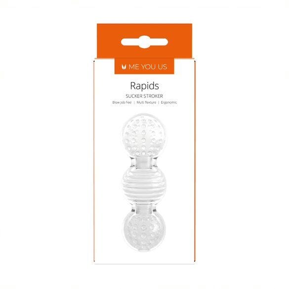 Rapids Sucker Stroker Male Masturbator - Transparent
