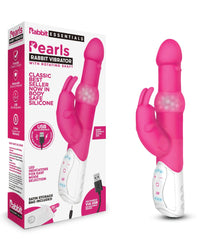 a pink rabbit vibrator in a box next to it's packaging