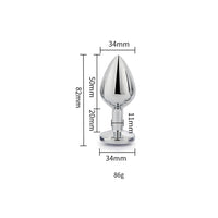 Complete collection of Luxury Toosh Metal Butt Plug with Pink Stone, showcasing different angles and the luxurious design features.