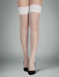 Scandals Lace Toped Fishnet Stockings Stockings & Hosiery Scandals Lingerie