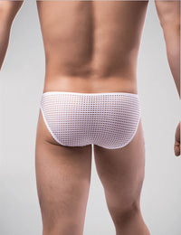 Scandals Mesh Stripe Briefs Menswear Scandals Menswear
