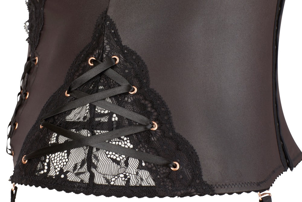 Matte Wet Look Basque by Cottelli Curve