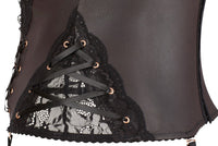 Matte Wet Look Basque by Cottelli Curve