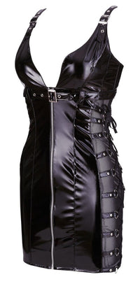 Vinyl Dress- Sheer Sides